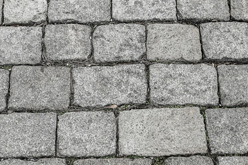 granite gray blocks rectangular stones garden path hard background base row cobblestone pattern hard