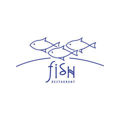 Fish logo vector  