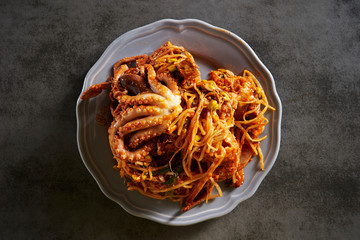 Korea spicy stir fried octopus and crab  © mnimage