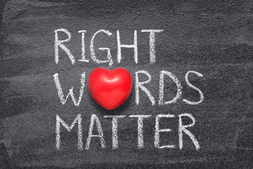 right words matter heart