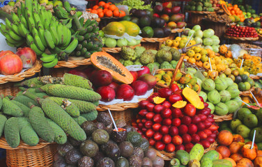 Fruits exotiques - Funchal / Madère (Mercado dos Lavradores)	