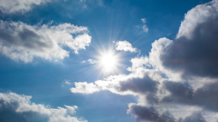 blue sky with clouds