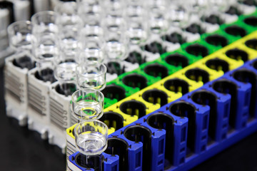 Laboratory tests glass tube