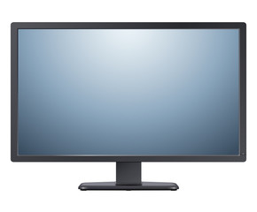 Monitor TV isolated, vector illustration.