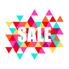 Vector sale banner, poster. Colorful illustration. Use for advertising, web.