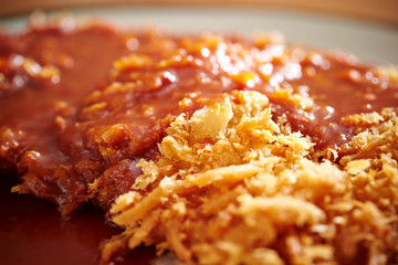 Tonkastu, pork cutlet