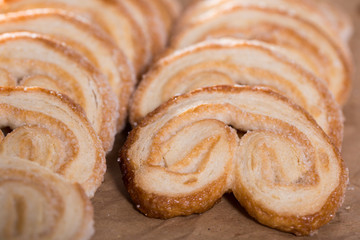 fried Palmier laid out on counter