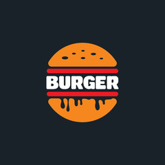 Burger logo vector illustration