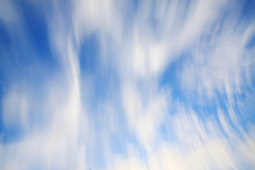 Blue and white fuzzy image