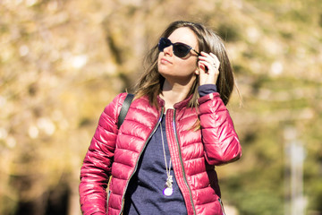 Stefania's portrait at the park