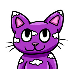 Purple Fantasy Cloud Cat