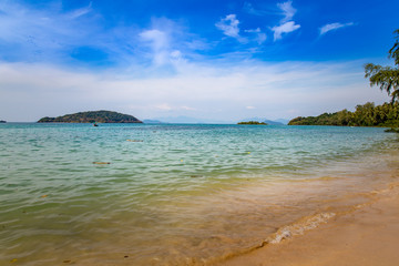 Paysage plage naturelle du golfe de Thaïlande 
