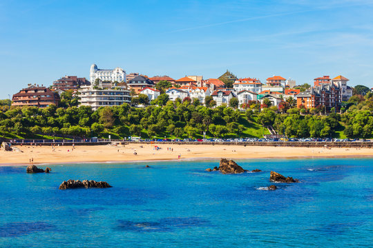 Santander city aerial view, Spain