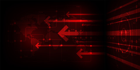 Internet system that communicates around the world.