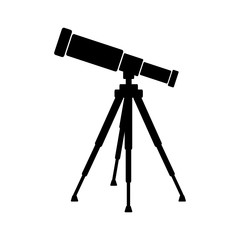 teleskop ikona - obrazy, fototapety, plakaty