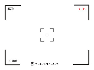 Camera focusing screen vector