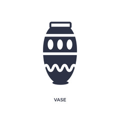 vase icon on white background. Simple element illustration from history concept.