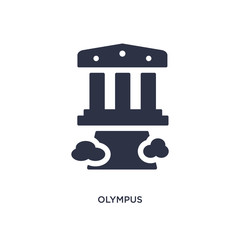 olympus icon on white background. Simple element illustration from greece concept.
