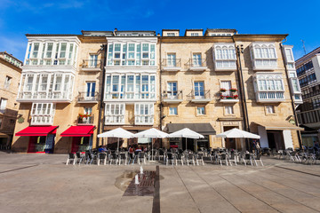 Naklejka premium Virgen Blanca Square in Vitoria-Gasteiz