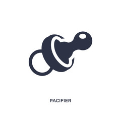 pacifier icon on white background. Simple element illustration from kid and baby concept.