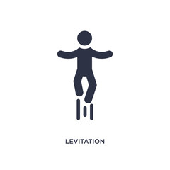 Fototapeta na wymiar levitation icon on white background. Simple element illustration from magic concept.
