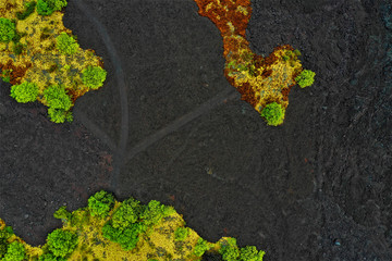 Lava auf Hawaii aus der Luft - Luftbilder von Big Island