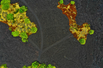 Lava auf Hawaii aus der Luft - Luftbilder von Big Island