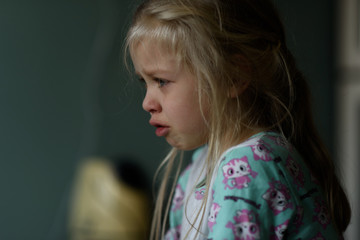 little girl crying