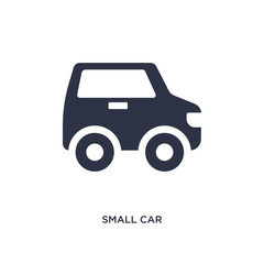 small car icon on white background. Simple element illustration from mechanicons concept.