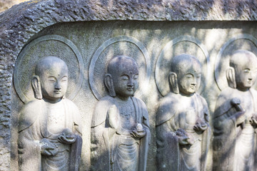 Buddha statues in Kamakura, Japan