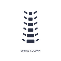 spinal column icon on white background. Simple element illustration from medical concept. - obrazy, fototapety, plakaty