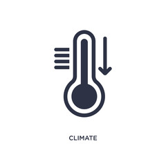 climate icon on white background. Simple element illustration from meteorology concept.