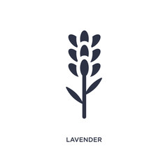 lavender icon on white background. Simple element illustration from nature concept.