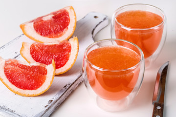 Image with grapefruit juice.