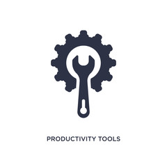 productivity tools icon on white background. Simple element illustration from productivity concept.