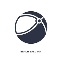 beach ball toy icon on white background. Simple element illustration from toys concept.
