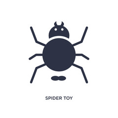 spider toy icon on white background. Simple element illustration from toys concept.