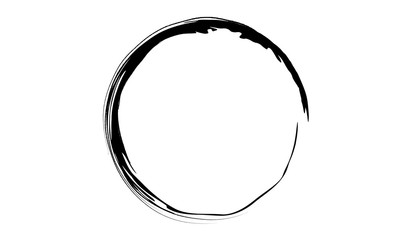 Grunge circle.Grunge oval shape.Grunge ink circle.Grunge logo design.