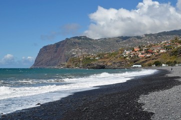 Pestana Bay beach in Madeira