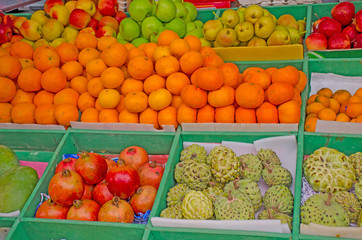 fresh fruit in the market sale 