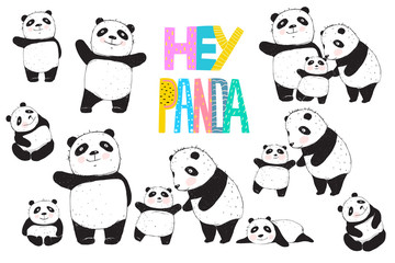 Panda Family set