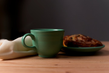 Tea Cup with Danish - Left Handed