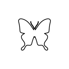 Butterfly line icon, Vector illustration