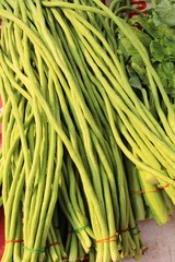Long bean for cooking at street food