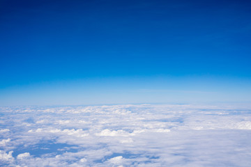 Naklejka na ściany i meble Aerial view from airplane