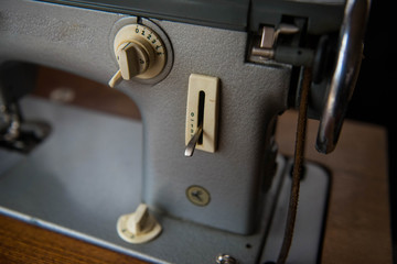 Old manual sewing machine