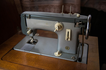 Old manual sewing machine