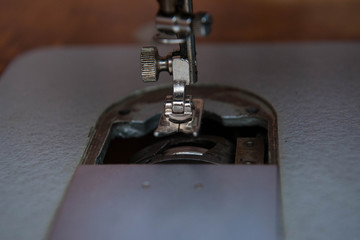 Fototapeta na wymiar Old manual sewing machine