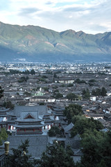 Traditional roof at The Old Town of Lijiang