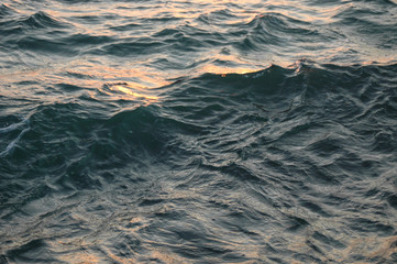 sunset water